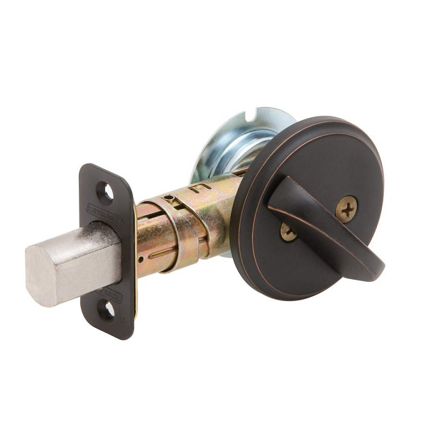 Schlage B80 Single Sided Deadbolt With Thumbturn And No Outside Trim ...